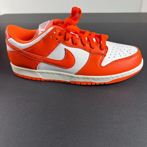Nike Dunk Low Shoes Men's 8.5 Syracuse 2020 Orange & White Sneakers CUI726-101 - Picture 1 of 13